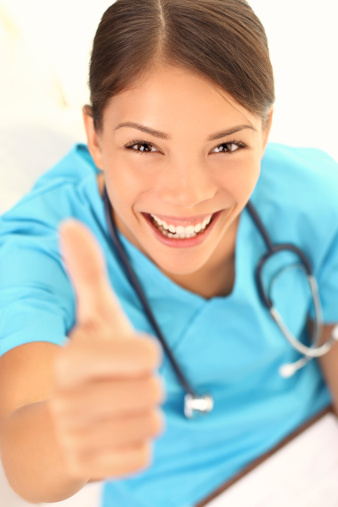 Bad Stock Photo Doctor Thumbs Up 
